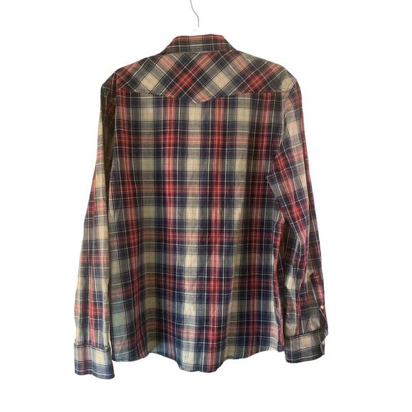 FLAG & ANTHEM Men’s Snap Button Long Sleeve Casual Shirt / Size: Large - Picture 2 of 9